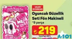 UÇAR OYUNCAK GÜZELLİK SETİ FÖN MAKİNELİ 9 PARÇA